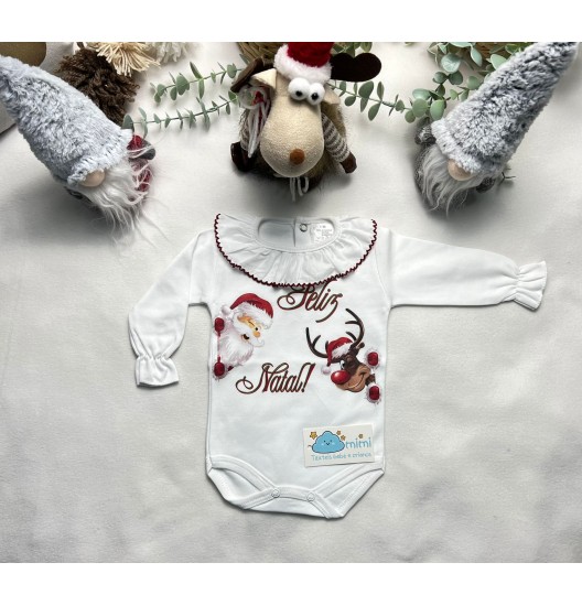 Body "Feliz Natal" Gola Grande 