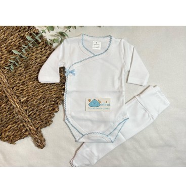 Body + Collant Piqueta Azul  