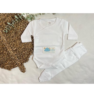 Body + Collant Piqueta Branco