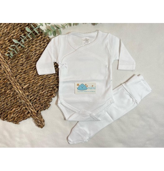 Body + Collant Piqueta Branco