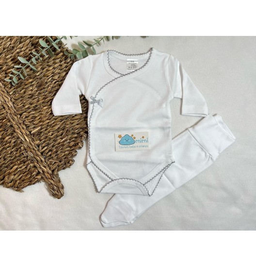 Body + Collant Piqueta Cinza