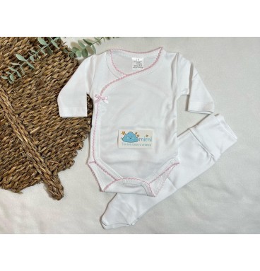 Body + Collant Piqueta Rosa