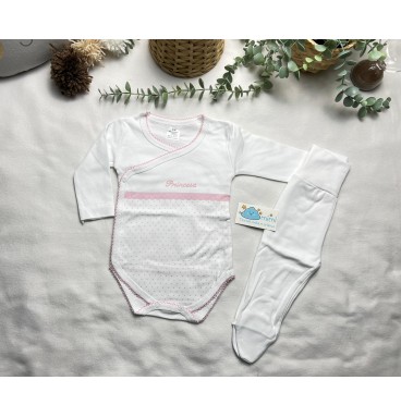 Body + Collant Princesa Rosa