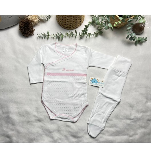 Body + Collant Princesa Rosa