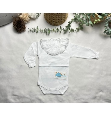 Body Golinha Trabalhada Cinza 