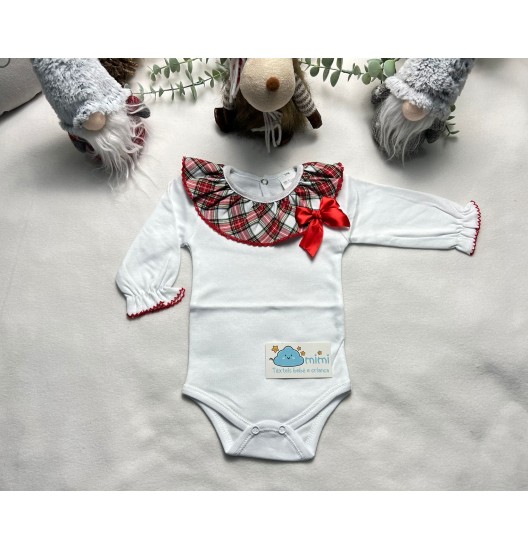 Body Gola Xadrez com Laço 