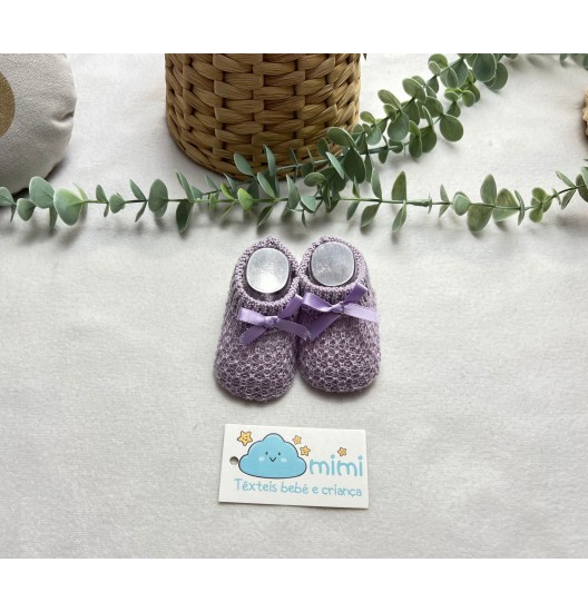 Carapins Todo Trabalhado Perlé Lavanda 