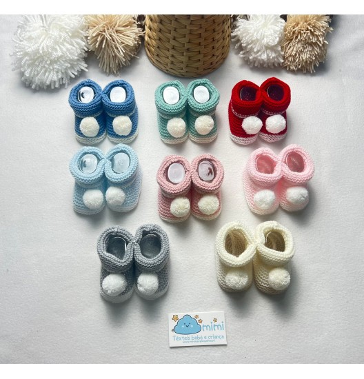 Carapins Pompom 2 Cores  