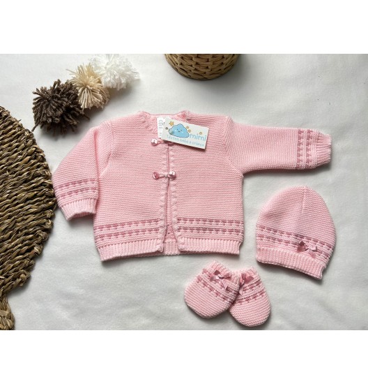 Casaco + Gorro + Luvas Triângulos  