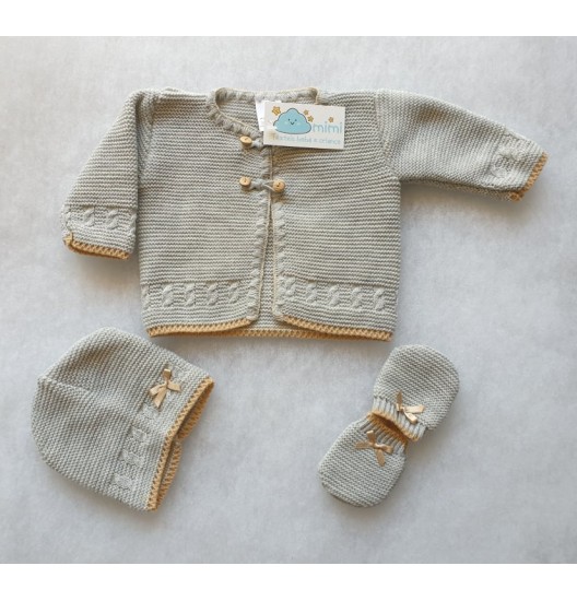 Casaco + Gorro + Luvas Simples