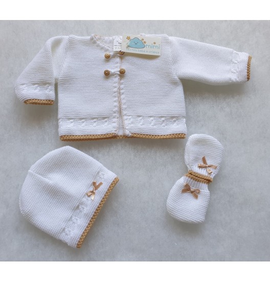 Casaco + Gorro + Luvas Simples