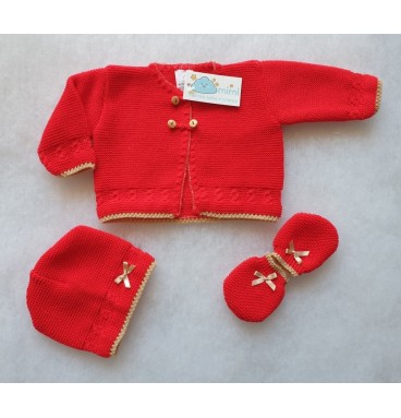 Casaco + Gorro + Luvas Simples