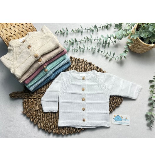 Casaco Malha Riscada  