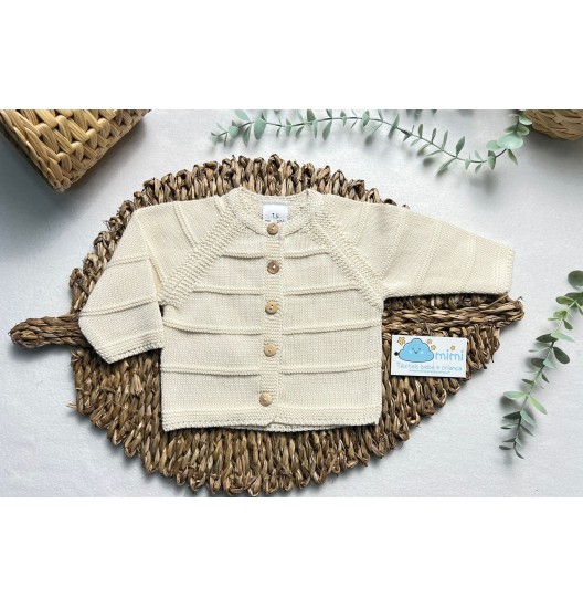 Casaco Malha Riscada  