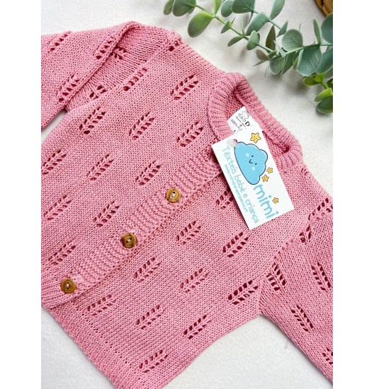 Casaco Espiga Rosa Velho 