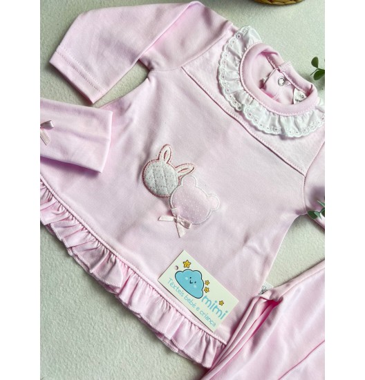 Conjunto 2 Carinhas Rosa