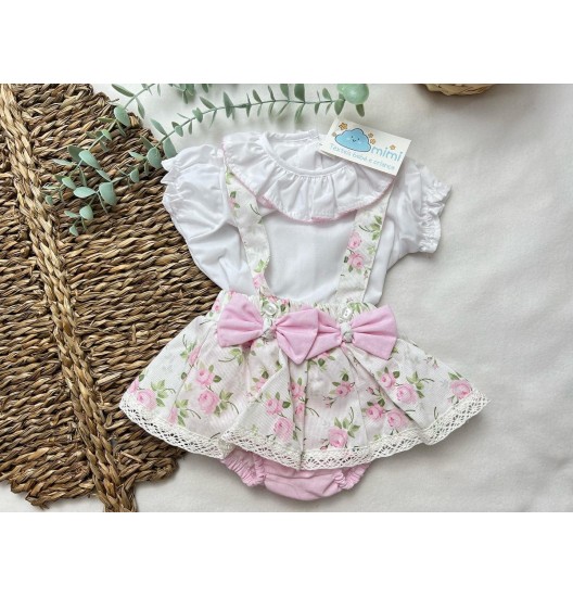 Conjunto Saia 2 Lacinhos Rosa  