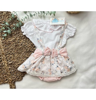 Conjunto Saia 2 Lacinhos Salmão 