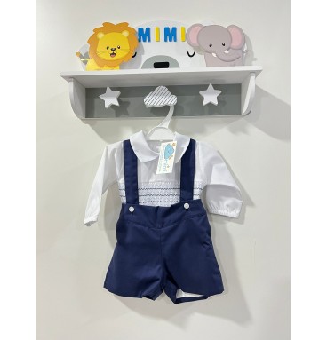 Conjunto Menino Ondas Marinho