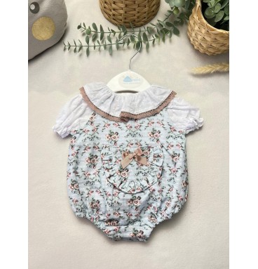 Conjunto Flores Azul  