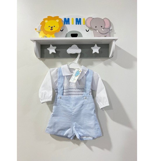 Conjunto Menino Ondas Azul 