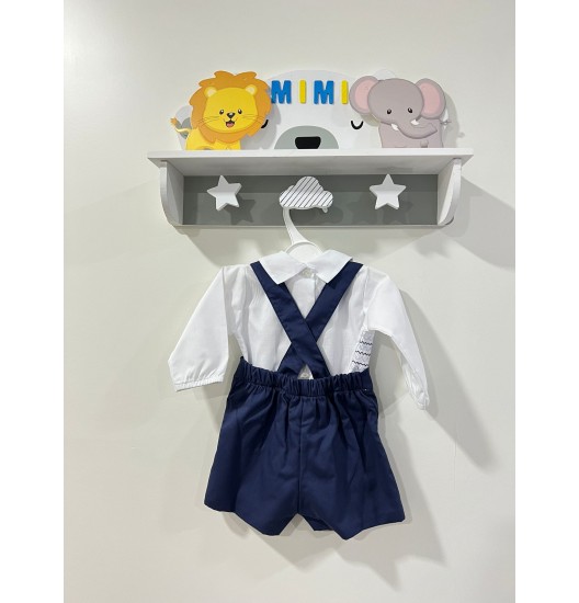 Conjunto Menino Ondas Marinho