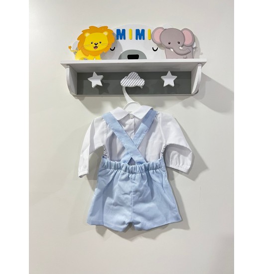 Conjunto Menino Ondas Azul 