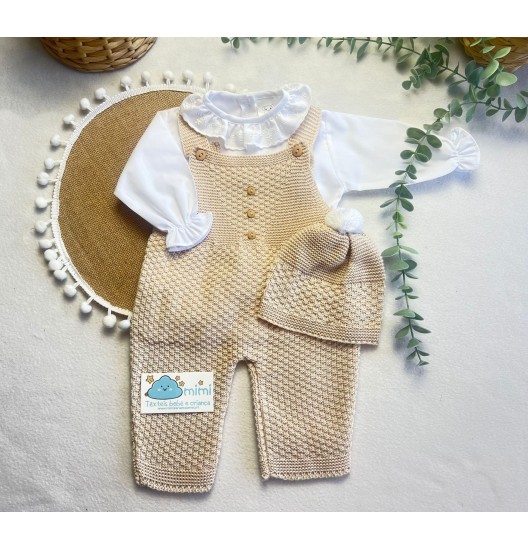 Conjunto Blusa + Jardineira sem Pé  