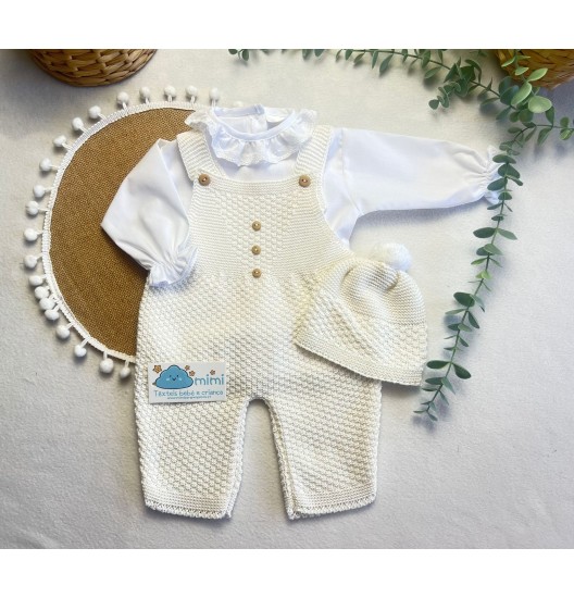 Conjunto Blusa + Jardineira sem Pé  