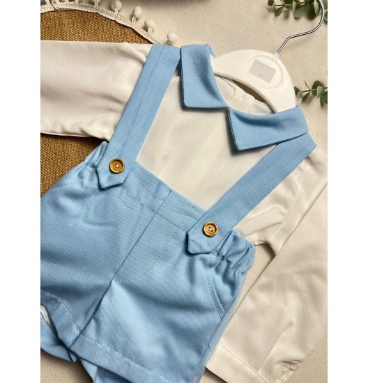 Conjunto com Calção Simples Azul  