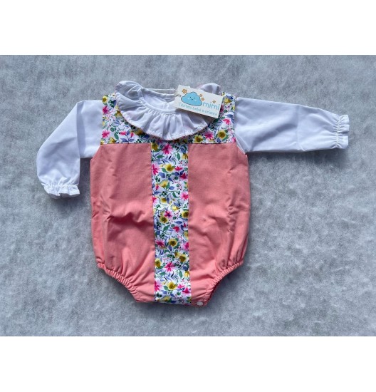Conjunto Body Flores Rosa
