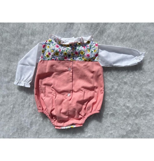 Conjunto Body Flores Rosa