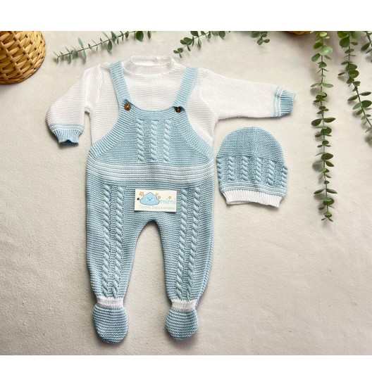 Conjunto Jardineira Sem Gola  