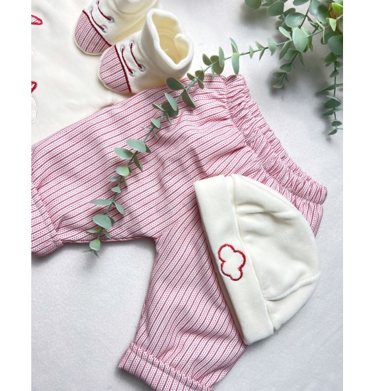 Conjunto Coelhinho na Lua Vermelho