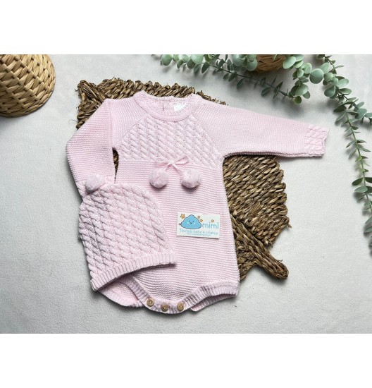 Conjunto Fofo Pompom/Trança 