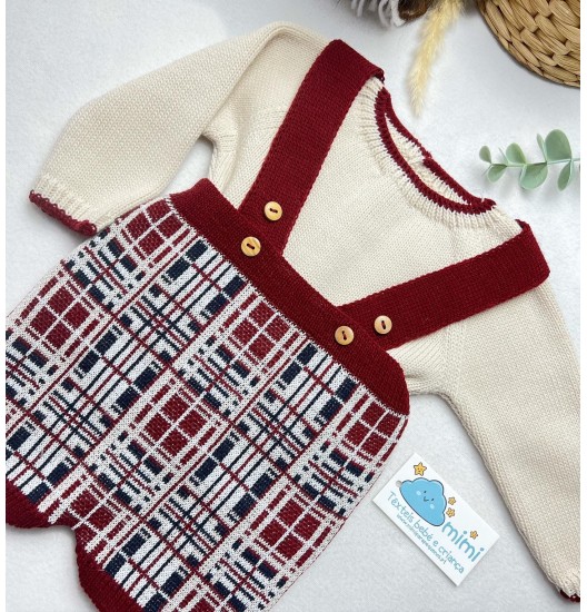 Conjunto Xadrez Areia/Bordô  