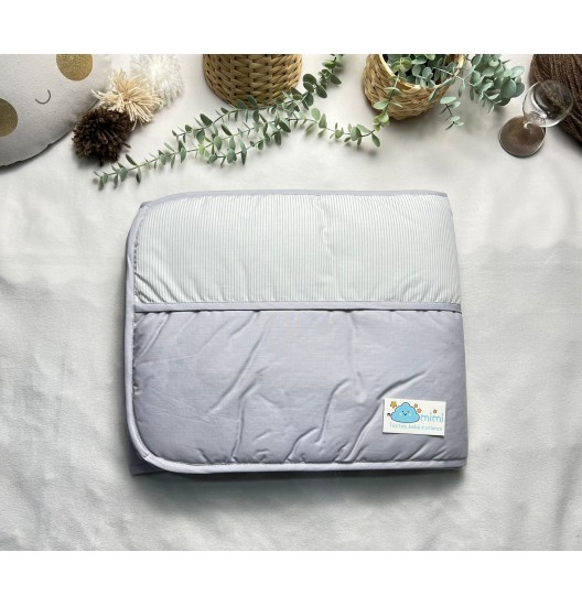 Edredão Ursinho Nuvem Cinza  