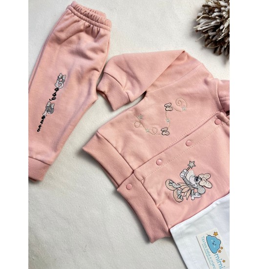 Fato de Treino "Baby Petit" Rosa Velho