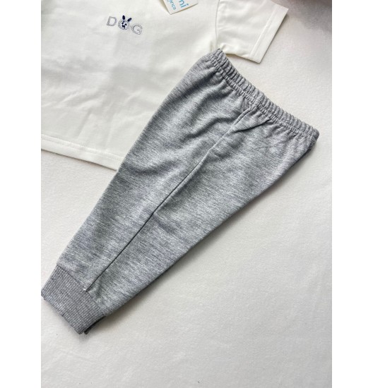 Fato de Treino 3 Peças Cãozinho Cinza 