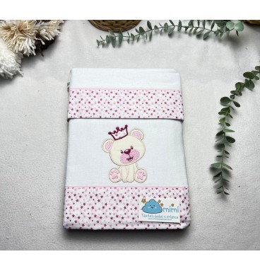 Jogo de Alcofa Flanela Coroa Rei