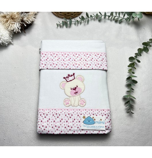 Jogo de Alcofa Flanela Coroa Rei