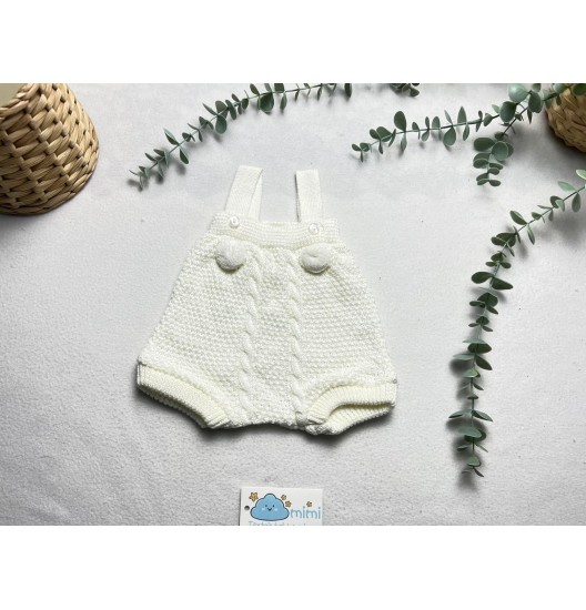 Fofo Alças Pompom 3-6 Meses  