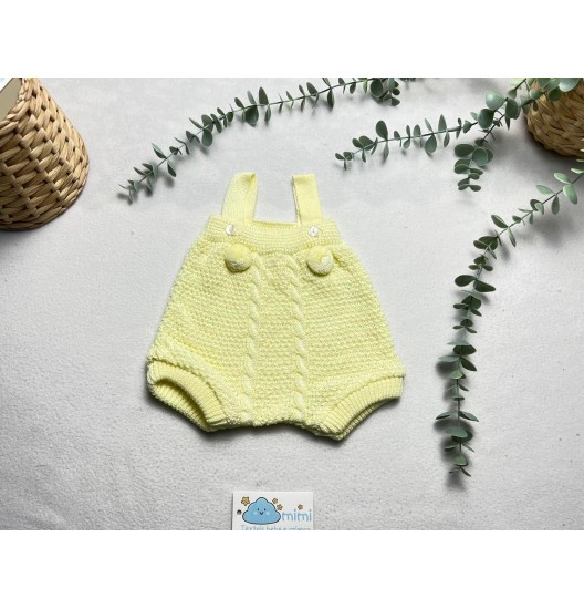 Fofo Alças Pompom 3-6 Meses  