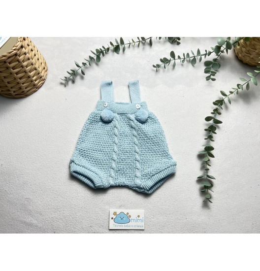 Fofo Alças Pompom 3-6 Meses  