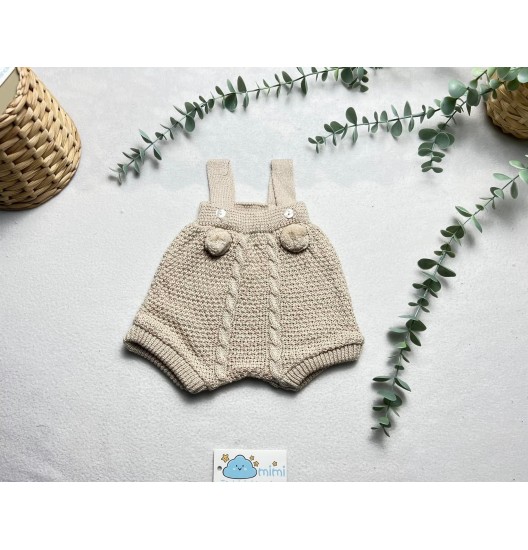 Fofo Alças Pompom 3-6 Meses  