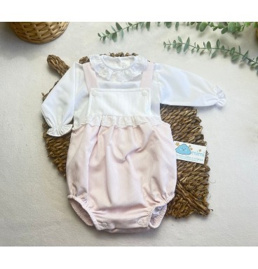 Conjunto Fofo Renda Rosa  