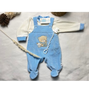 Jardineira Cãozinho Azul