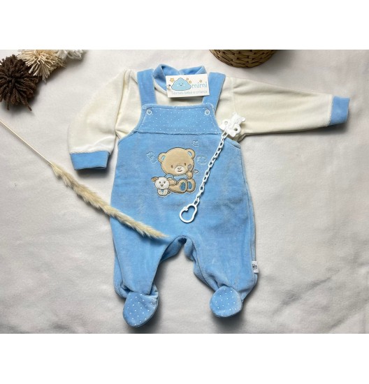 Jardineira Cãozinho Azul