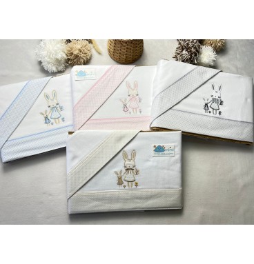 Jogo de Cama Flanela 2 Bonecas  