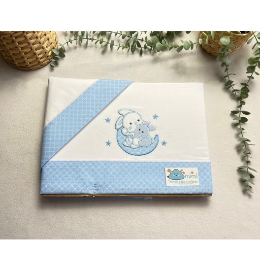 Jogo de Cama Algodão 2 Coelhos